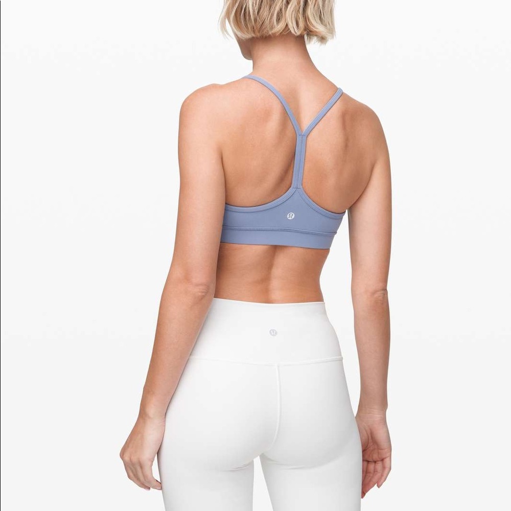 Lululemon • Flow Y Bra Nulu in Tempest Blue